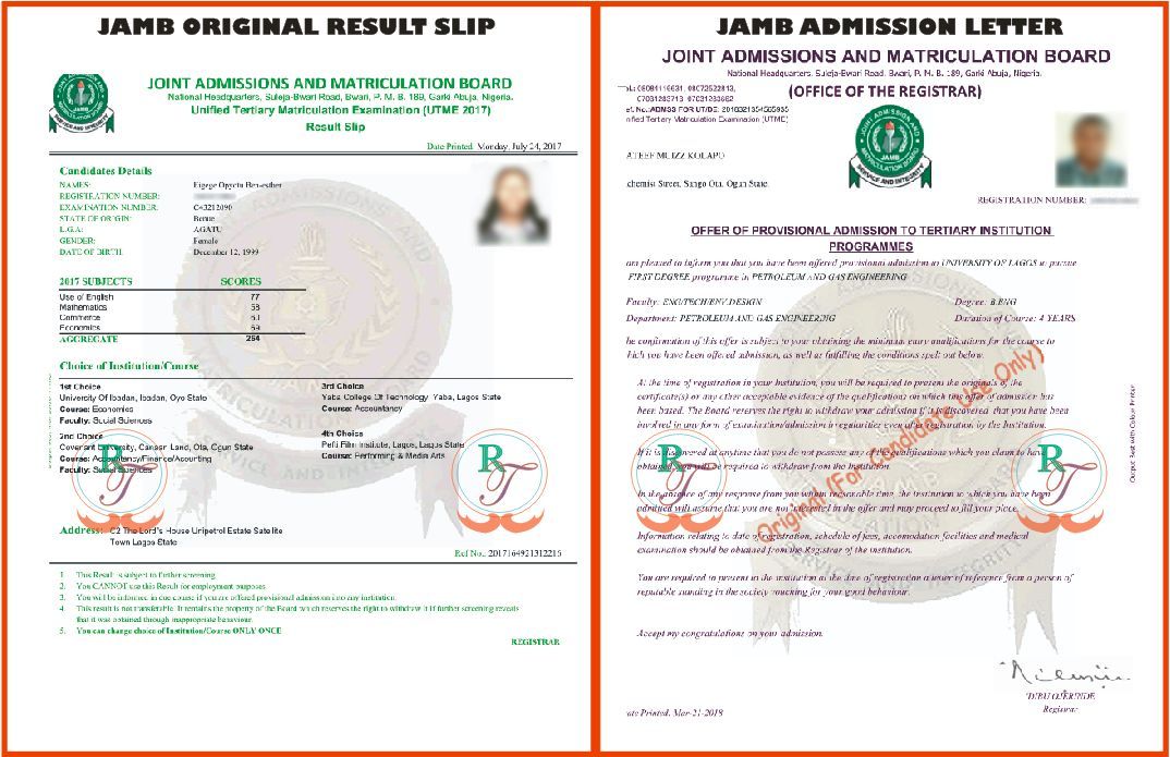How To Download And Print Jamb Original Result Slip At Ngn1 000 Online How To Download Jamb Admission Letter At Ngn1 000 Online Buy E Facility To Print Original Jamb Result Slip Admission Letter
