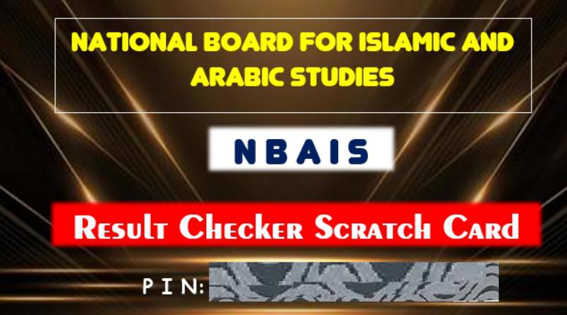 NBAIS Result Checker card NBAIS Result Checker card